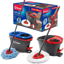 Load image into Gallery viewer, O- Cedar Foot activated Pedal Spin Mop Bucket System Hands-Free System
