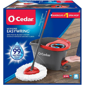 O- Cedar Foot activated Pedal Spin Mop Bucket System Hands-Free System