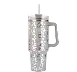 Tyannybella 40oz Stainless Steel Vacuum Insulated Tumbler with Lid and Straw for Water, Iced Tea or Coffee, Smoothie and More