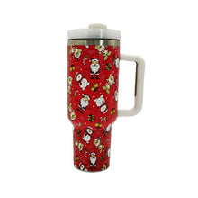 Load image into Gallery viewer, TYANNYBELLA Christmas Theme 40 oz Tumbler with Handle and Straw
